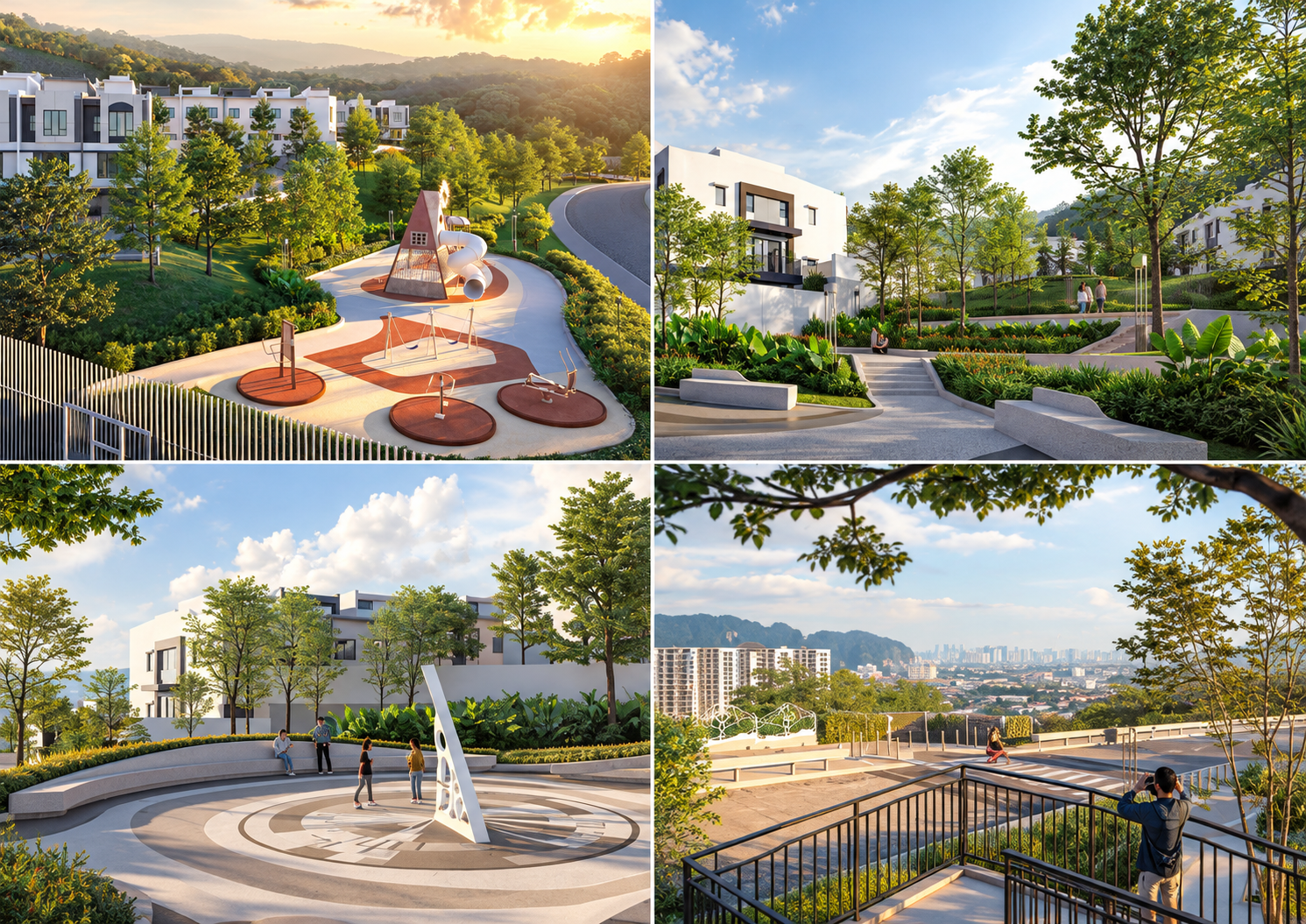 Playground, walkways & outdoor spaces