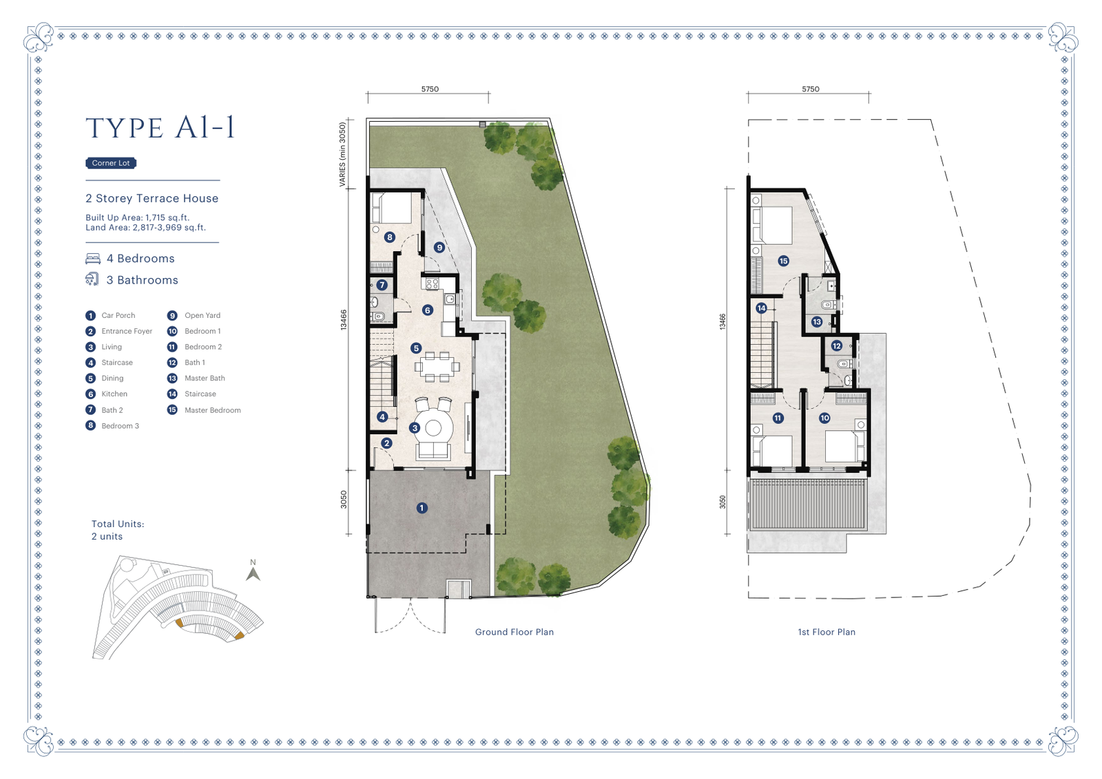 Type A1-1 floor plan