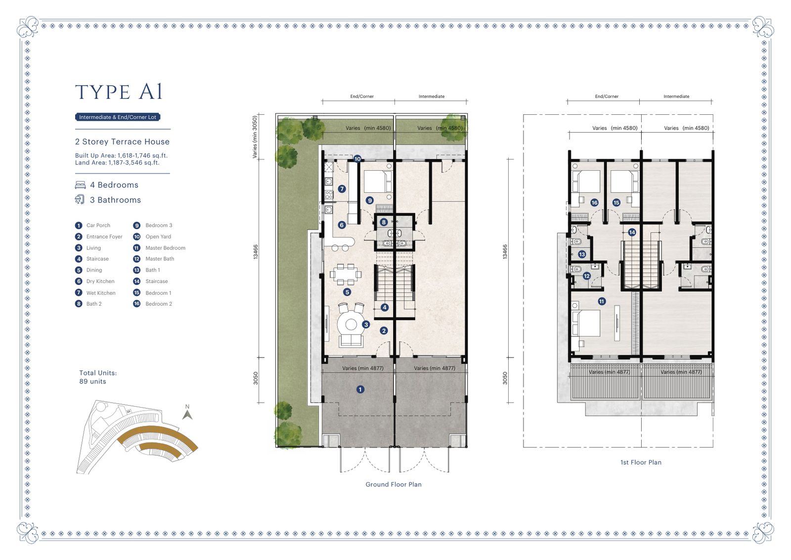 Type A1 floor plan