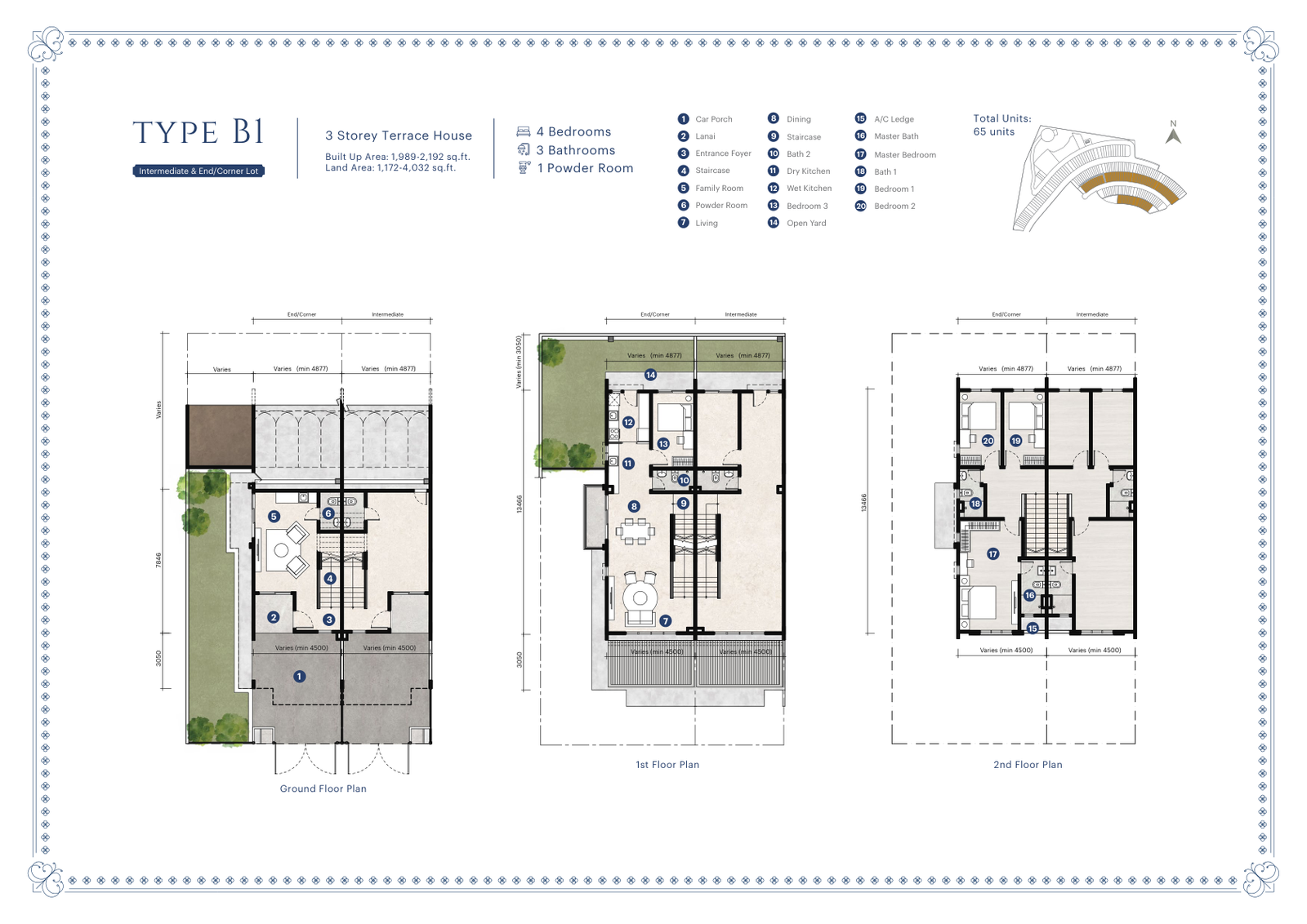 Type B1 floor plan